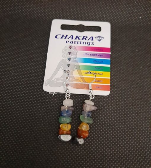 chakra chip earrings