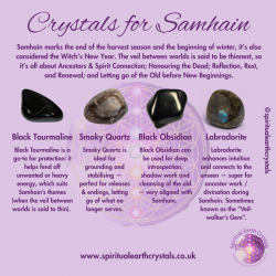 Crystals Set for Samhain/Halloween (1 November)
