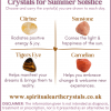 Crystals for Summer Solstice
