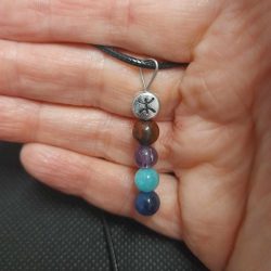 pisces crystal pendant