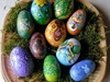 painted ostara eggs
