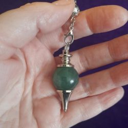 aventurine sphere pendulum