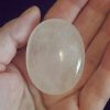 clear quartz palmstone