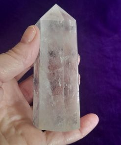 clear quartz tower