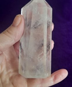 clear quartz tower