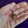 tigers eye sphere pendulum