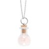 Rose Quartz Love Crystal Chip Potion Bottle Necklace