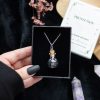 Black Obsidian Protection Potion Crystal Chip Necklace