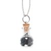 Black Obsidian Protection Potion Crystal Chip Necklace