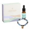 Blue Lace Agate Inner Peace Crystal Essential Oil Bracelet - Image 4