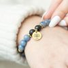 Blue Lace Agate Inner Peace Crystal Essential Oil Bracelet - Image 3