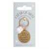 Clear Quartz Leave a Little Sparkle Crystal Keyring