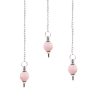 Rose Quartz Faceted Sphere Pendulum
