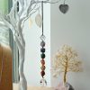7 Chakra Stones and Tree of Life Hanging Pendant