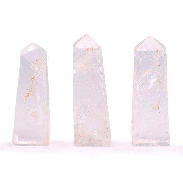 Clear Quartz Set of 3 Obelisk Points