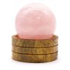 Rose Quartz 50mm Sphere with Stand