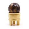 tigers eye faceted sphere