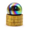 Amethyst Aura Titanium 40mm Sphere with Stand