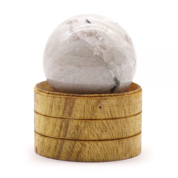 Rainbow Moonstone 40mm Sphere with Stand