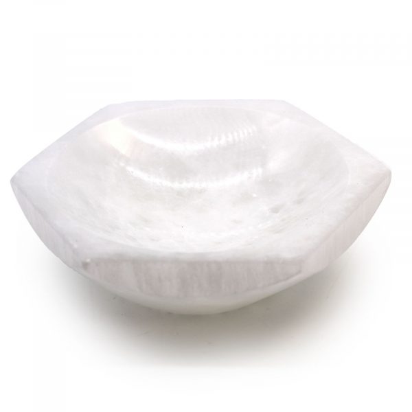 Selenite Hexagonal Bowl