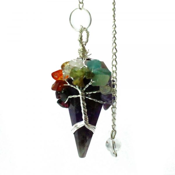 Amethyst and 7 Chakra Magic Pendulum