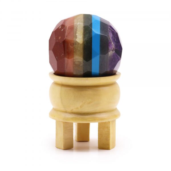7 chakra faceted sphere