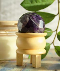 amethyst faceted sphere