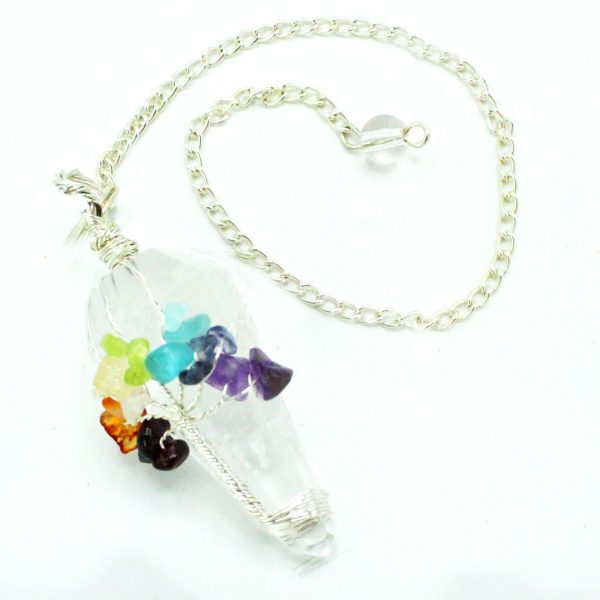 Clear Quartz and 7 Chakra Magic Pendulum