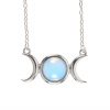 Opalite Triple Moon Necklace Card