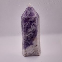 Amethyst with Agate Tower