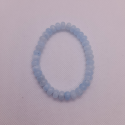 Aquamarine Bead Bracelet