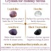 Crystals Set for Holiday Stress