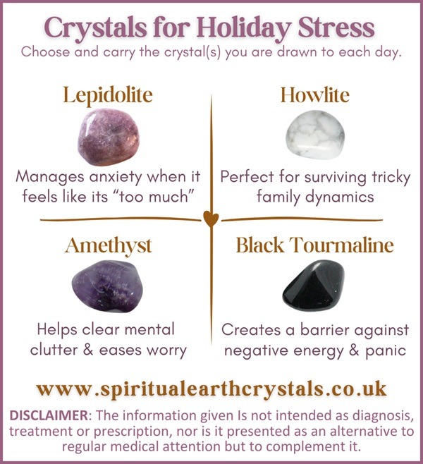 Crystals Set for Holiday Stress