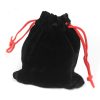 Black Quality Velvet Pouch - 10 x 12cm - Image 3