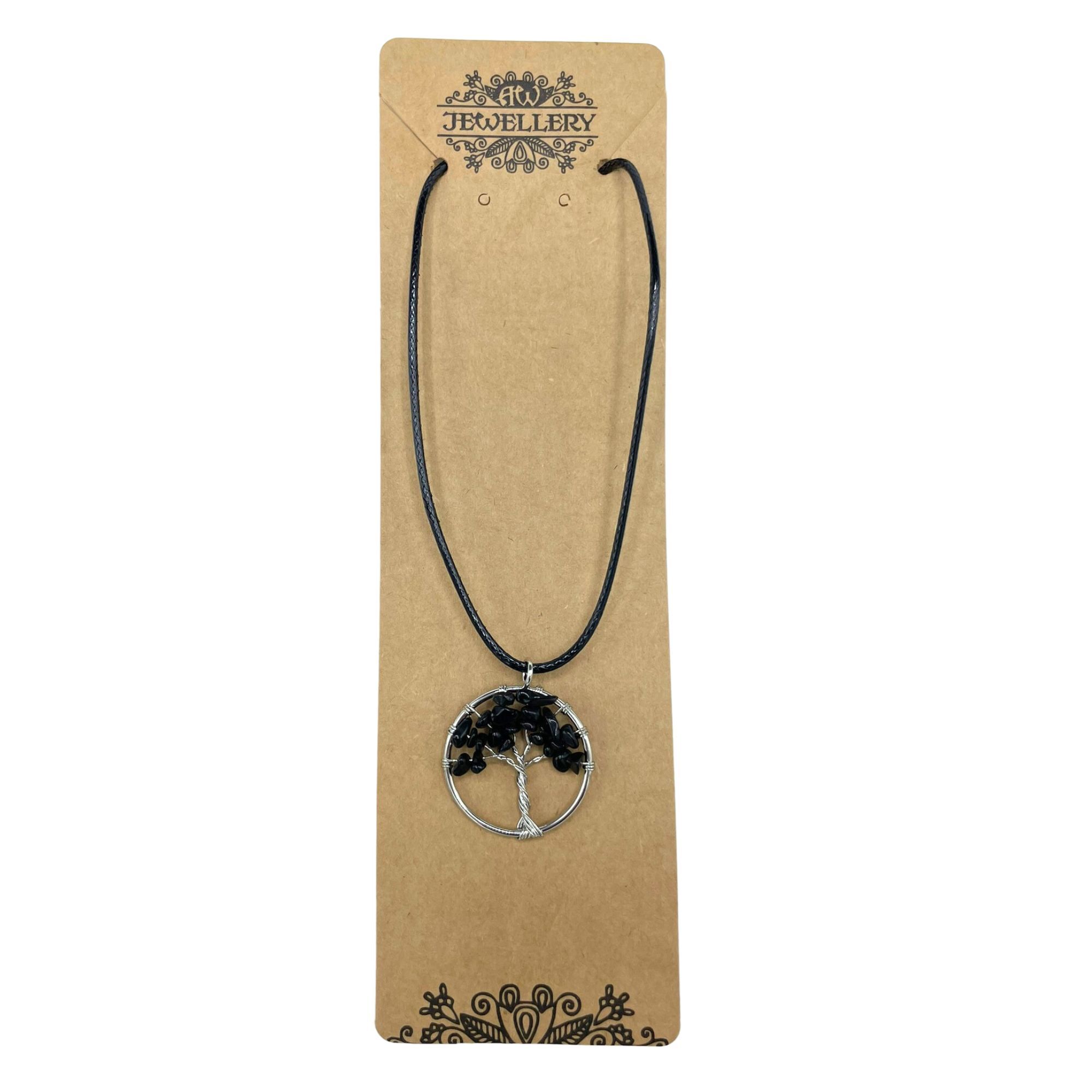 Black Agate Tree of Life Pendant - Image 6