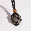 Black Cord Gemstone Necklace - Image 3