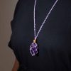 Purple Cord Gemstone Necklace - Image 5