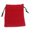 Red Quality Velvet Pouch - 10 x 12cm - Image 2