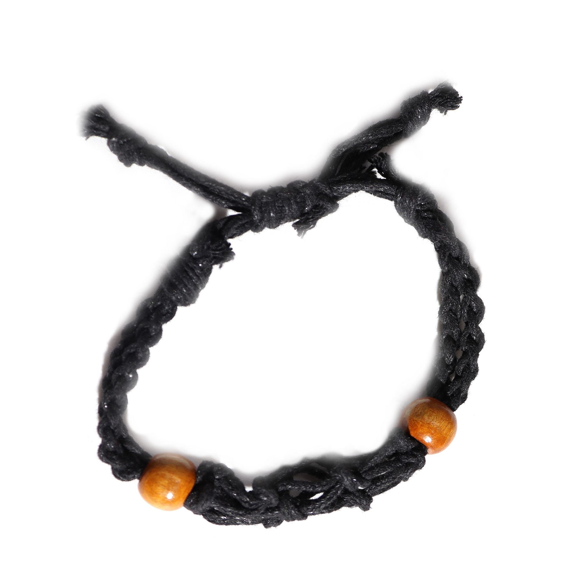 Black Cord Gemstone Bracelet - Image 3