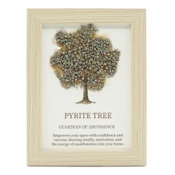Pyrite Gemstone Tree of Life Picture (20 x 14.7 x 1cm)