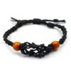 Black Cord Gemstone Bracelet
