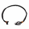 Black Cord Gemstone Necklace - Image 2