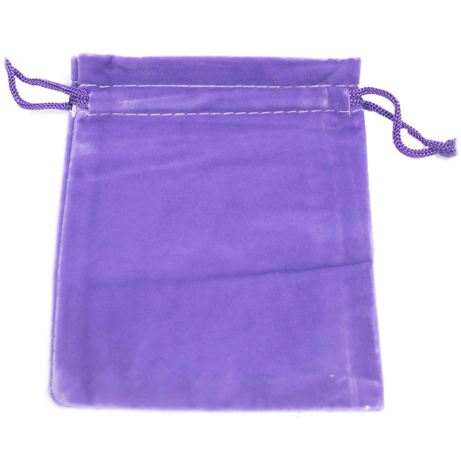 Purple Quality Velvet Pouch - 10 x 12cm - Image 2