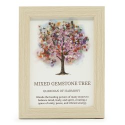 Multi-Gemstone Tree of Life Picture (20 x 14.7 x 1cm)