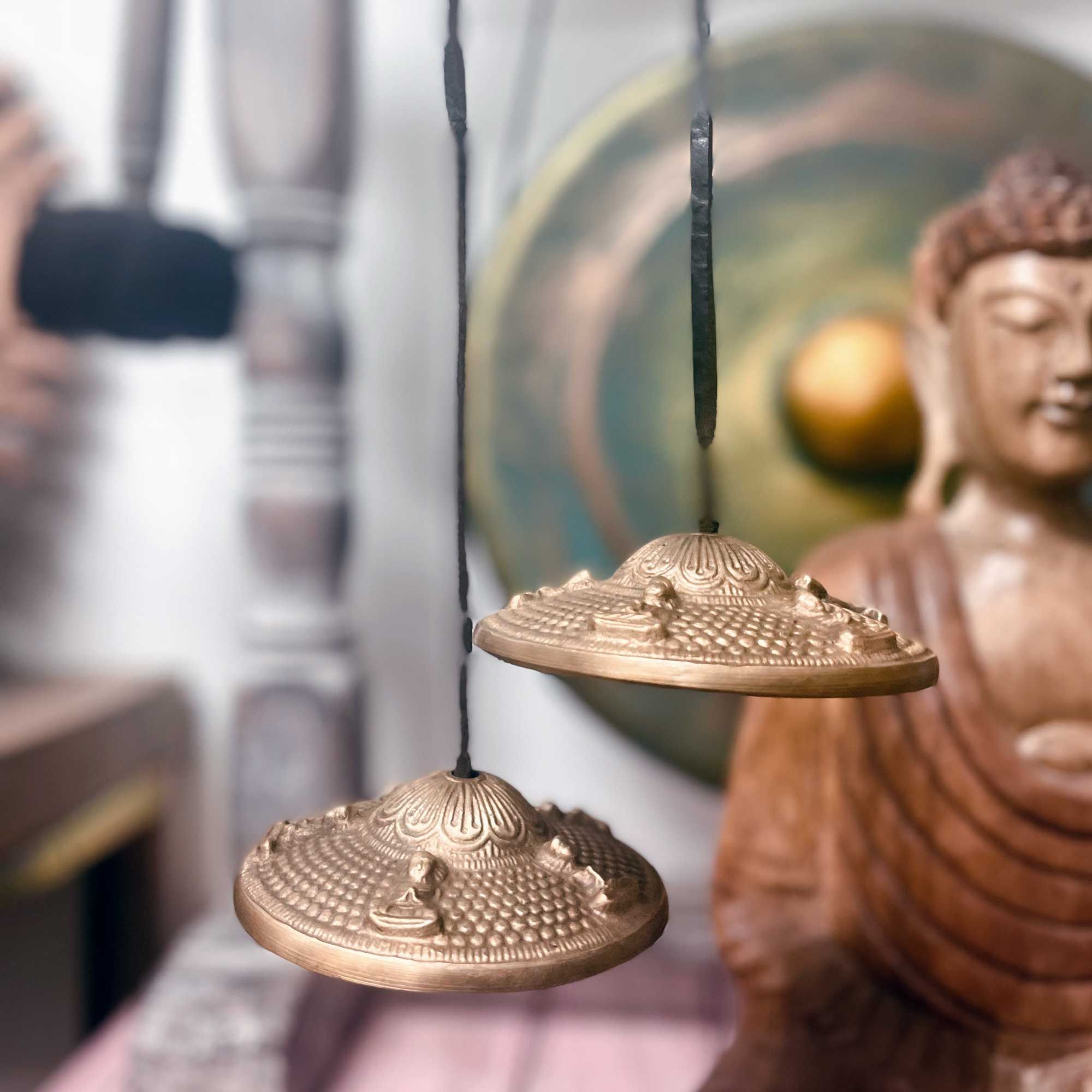 Tibetan Tingsha Bells - Lucky Symbols - Image 3