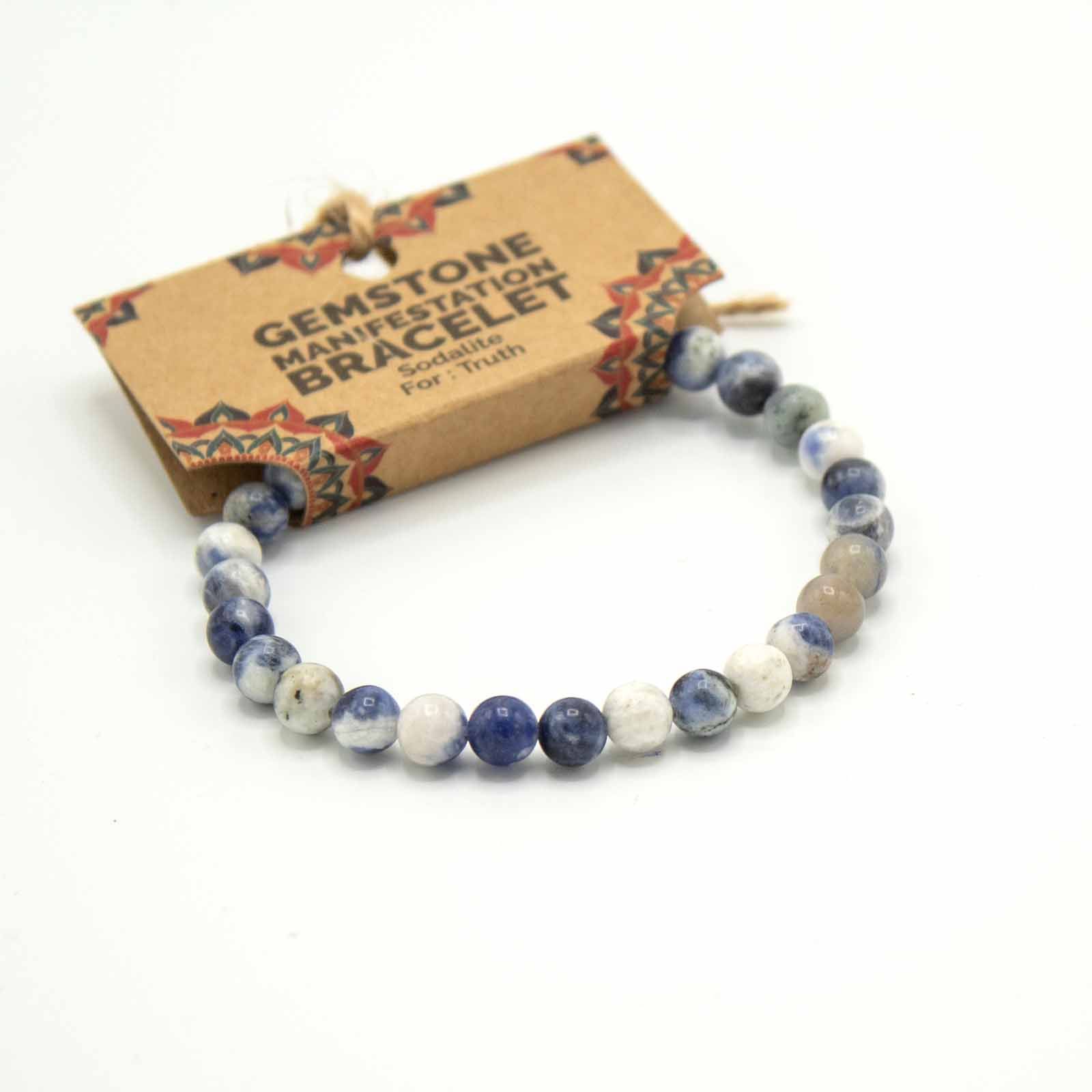 Sodalite Gemstone Manifestation Bracelet - Image 3