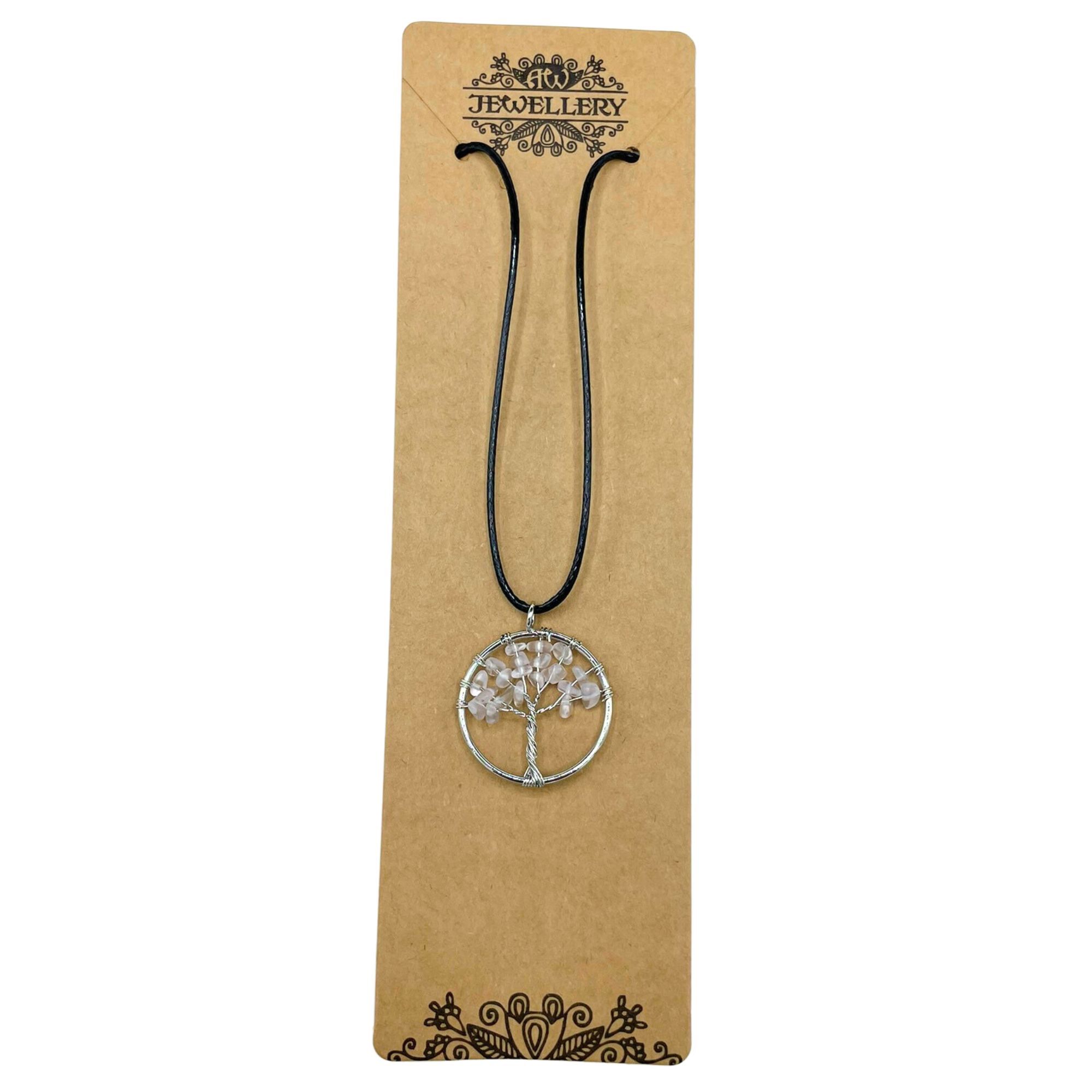 Clear Quartz Tree of Life Pendant - Image 5