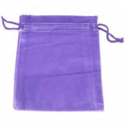 Purple Quality Velvet Pouch - 10 x 12cm