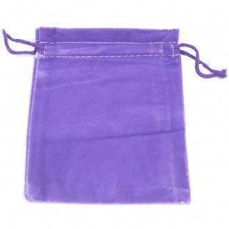 Purple Quality Velvet Pouch - 10 x 12cm