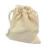 Ivory Quality Velvet Pouch - 10 x 12cm - Image 3